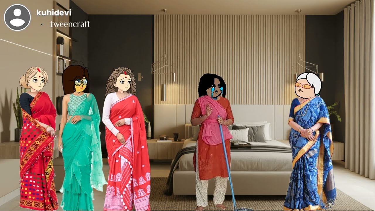 💥তিনিজনী দেখিবলৈ ধুনীয়া বোৱাৰীৰ এজনী কুৎসিত ননদ😥Assamese cartoon video/cartoon story@raniandmaa