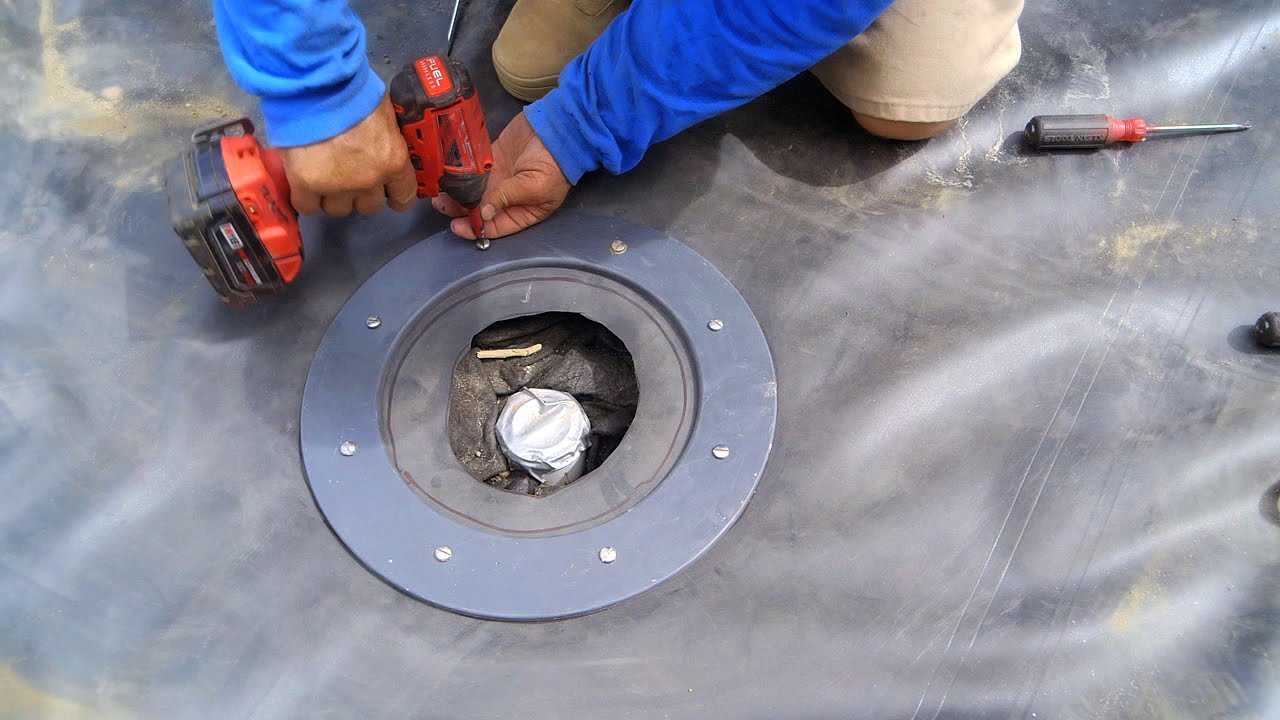 Pond Liner Bottom Drain Attachment 2 - KP 27