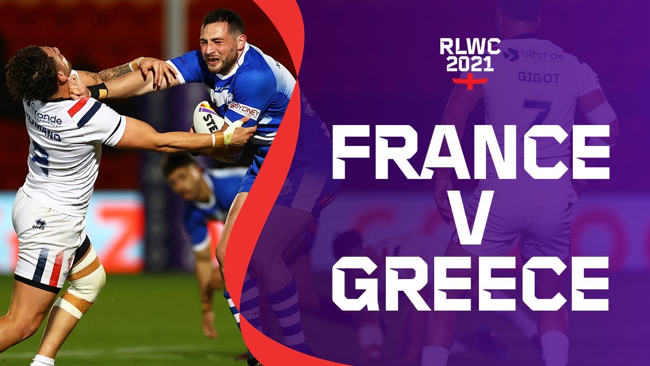 Greece make Rugby League World Cup debut against France | RLWC2021 Cazoo Match Highlights