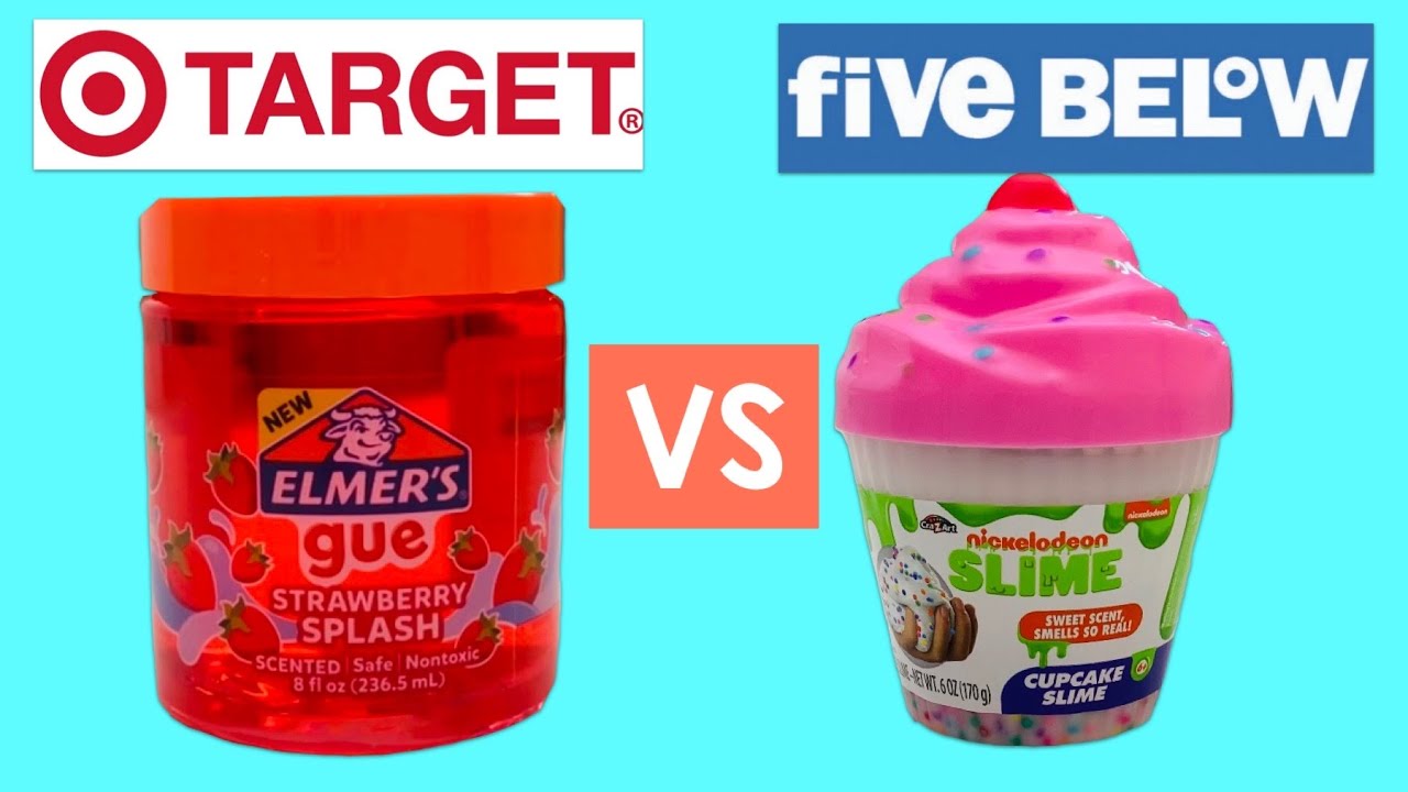 Target VS Five Below Slime REVIEW!!