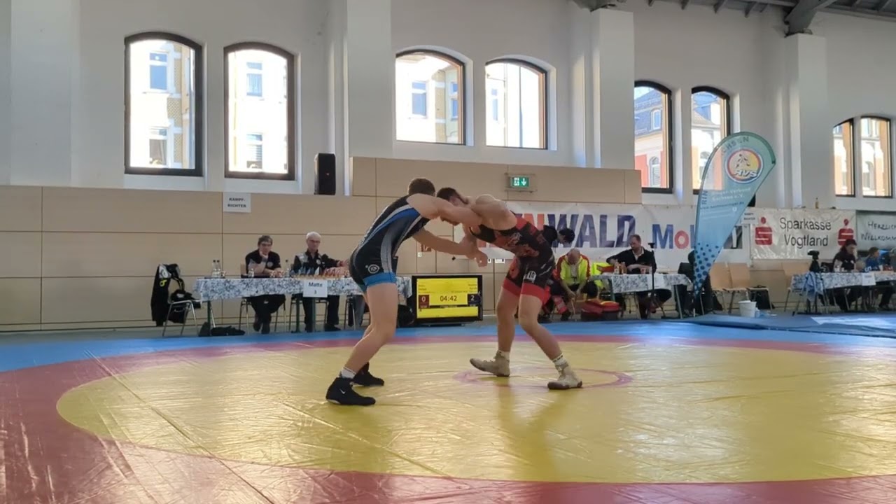WRESTLING/RINGEN. Sachsenmeisterschaft 2026. U 20. 61 kg. Bohn Rafael - Noskov Kyrylo