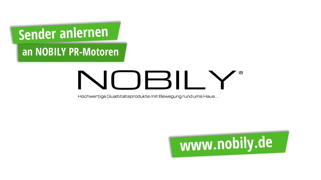 Anlernen Hand-/Wandsender an NOBILY PR-Funk Rollladenmotor