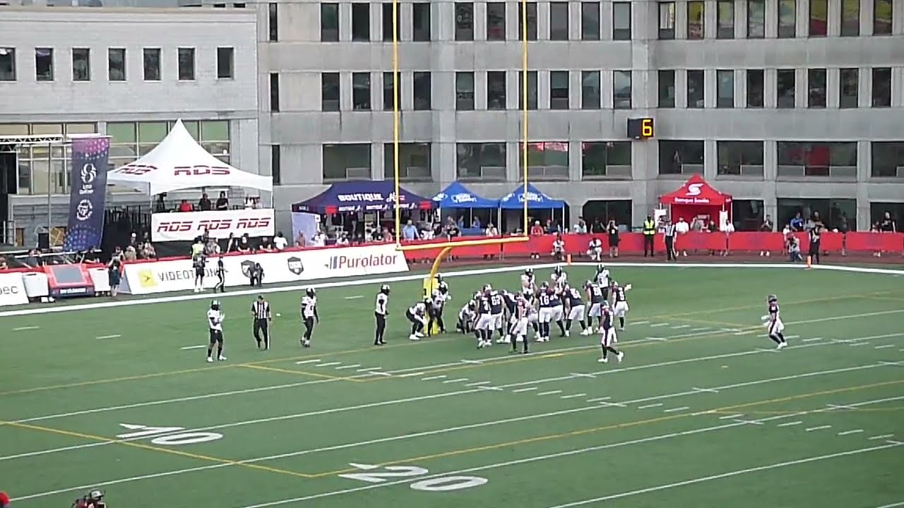 Montreal Alouettes QB Dustin Crum runs for a 1-yard TD vs. Ottawa Redblacks 6/28/26