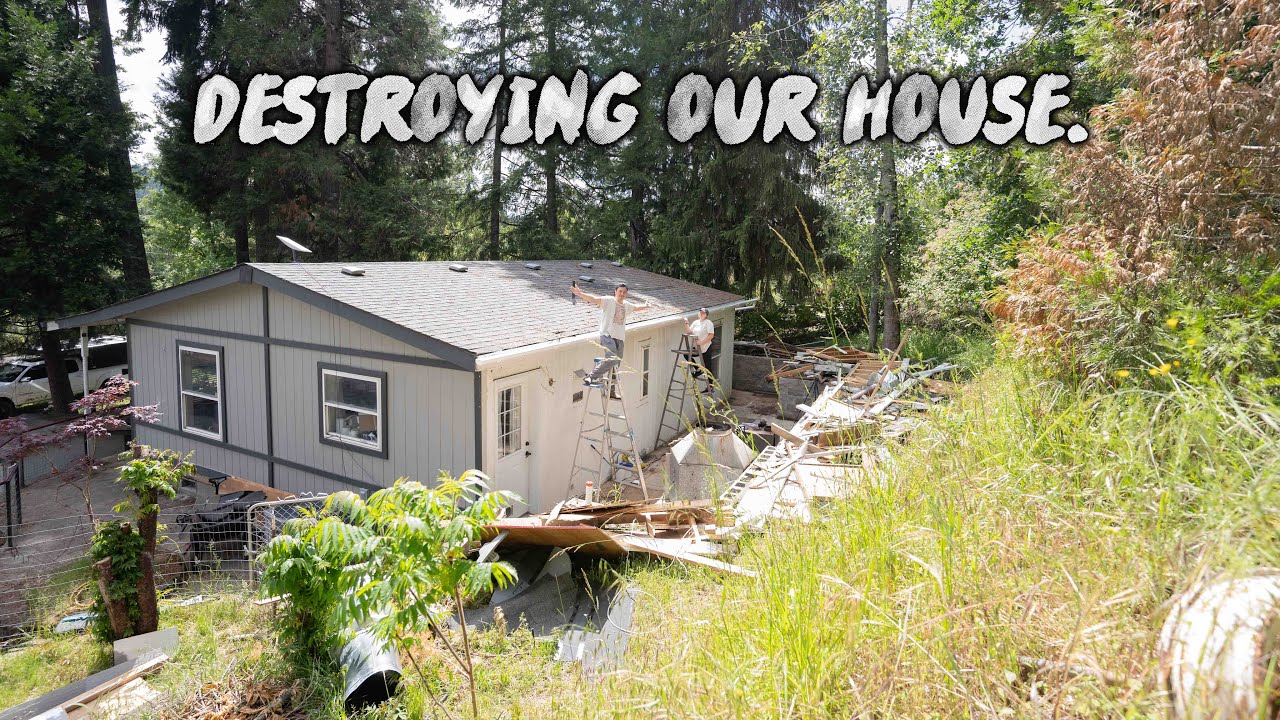 Jaylena Helping Demolish Our House..