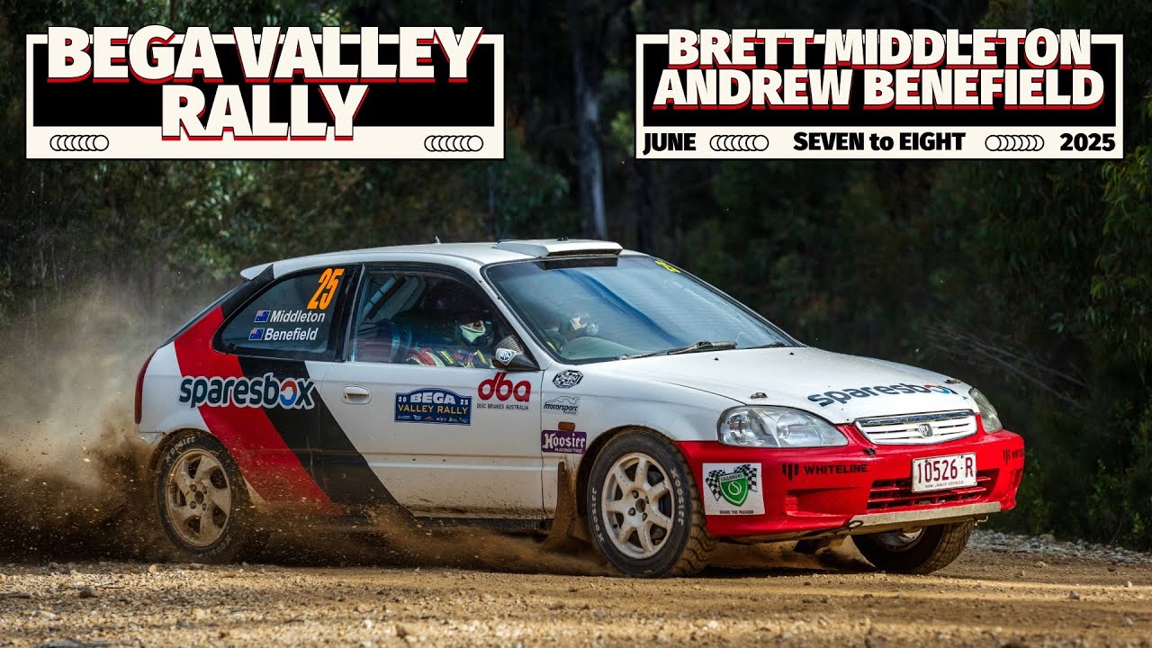 Honda Civic Rally Car &ndash; pełna moc i hałas &ndash; akcja rajdowa na Bega 2025