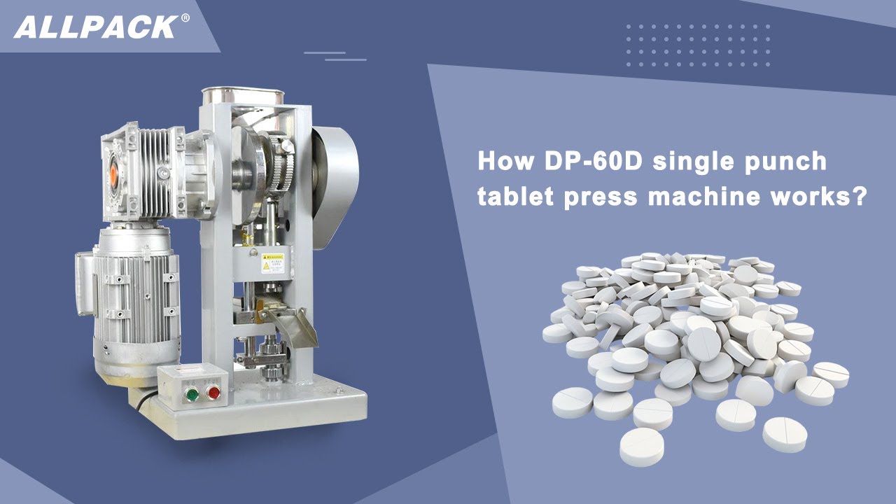 How DP-60D single punch tablet press machine works?