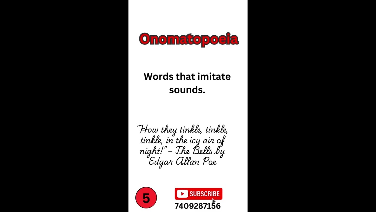 Onomatopoeia #Literary_terms