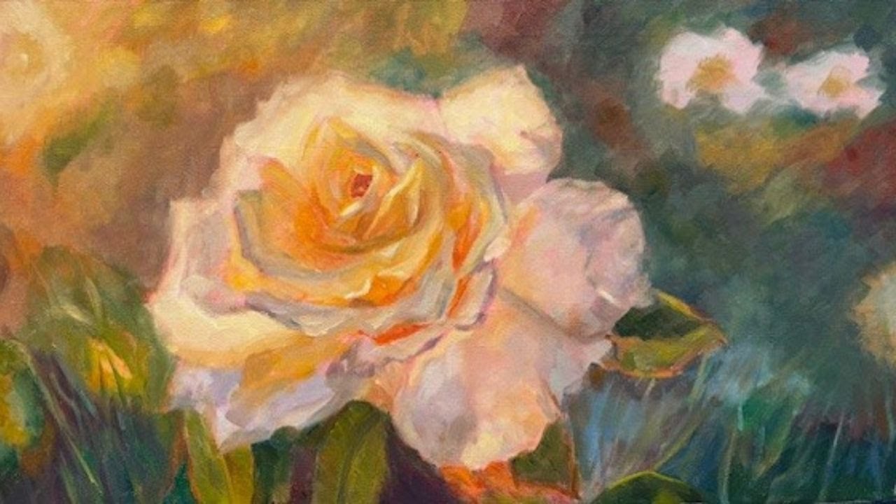 Paint with Acrylics: Floral Image