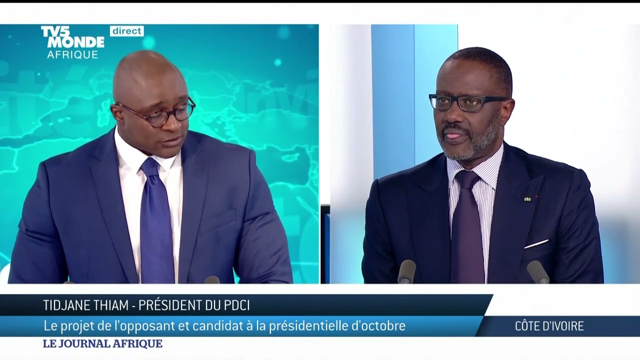 Tidjane Thiam est l'invité du journal Afrique