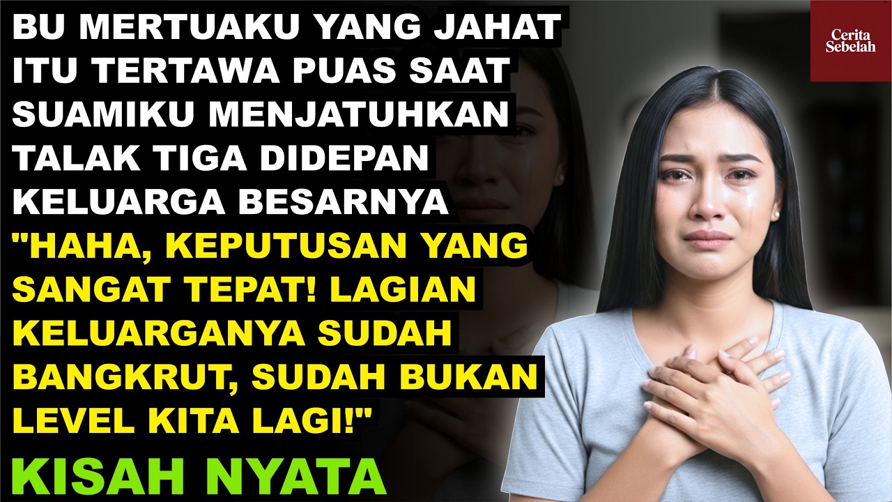 SUAMIKU MENJATUHKAN TALAK 3 KARENA KELUARGAKU BANGKRUT… 5 MENIT KEMUDIAN, DIA SYOK MELIHAT NAMAKU