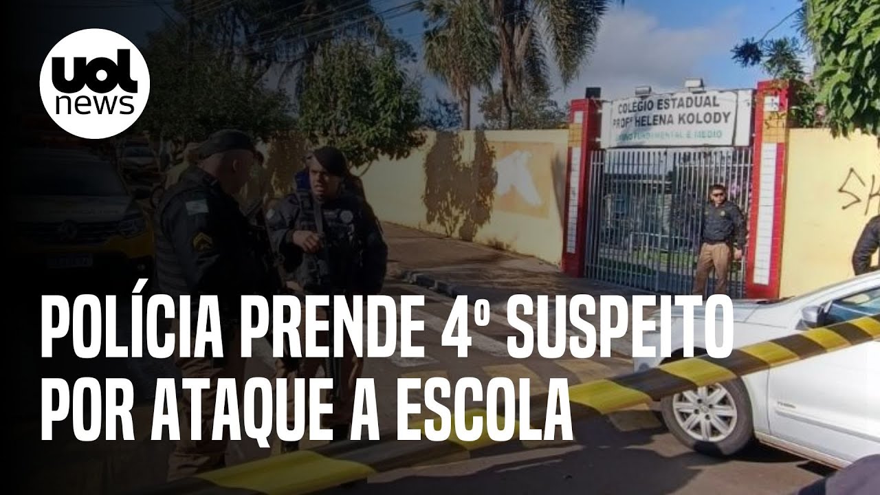 Ataque a escola em Cambé (PR): Polícia prende 4º suspeito de ligação com atentado