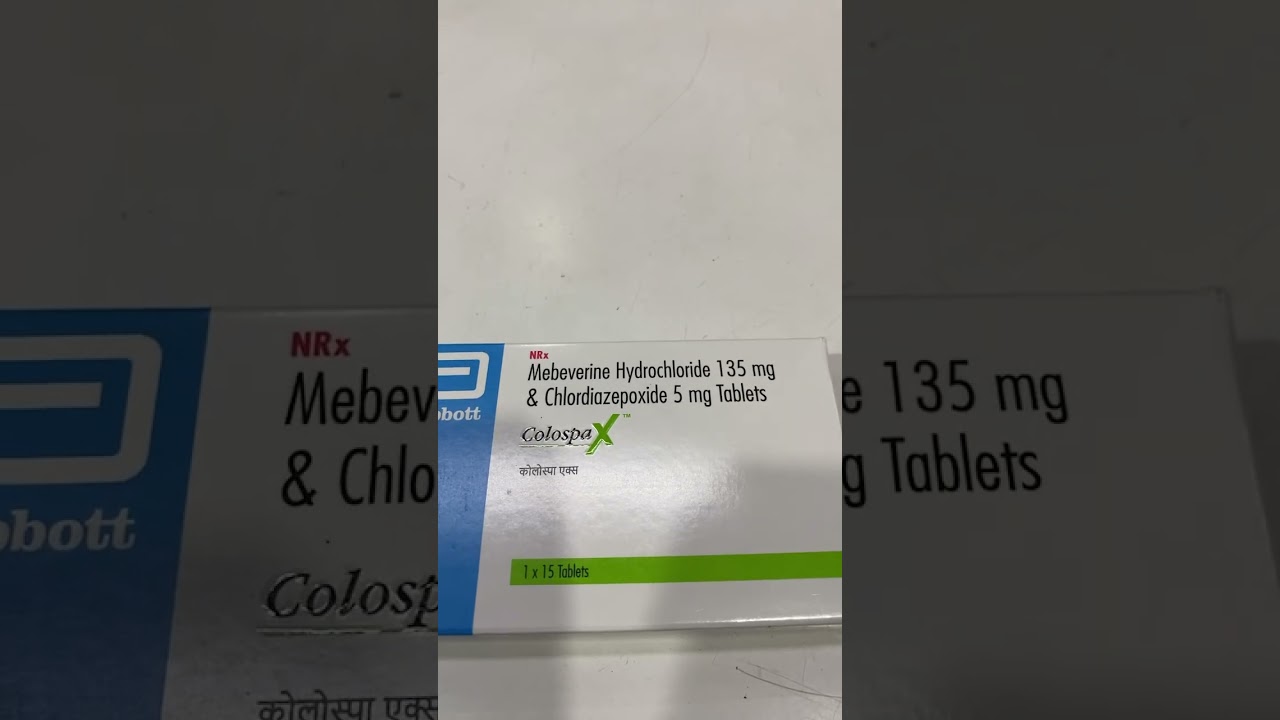 Mebeverine Hydrochloride 135 mg Chlordiazepoxide 5 mg colospa x tablets use an in #fact