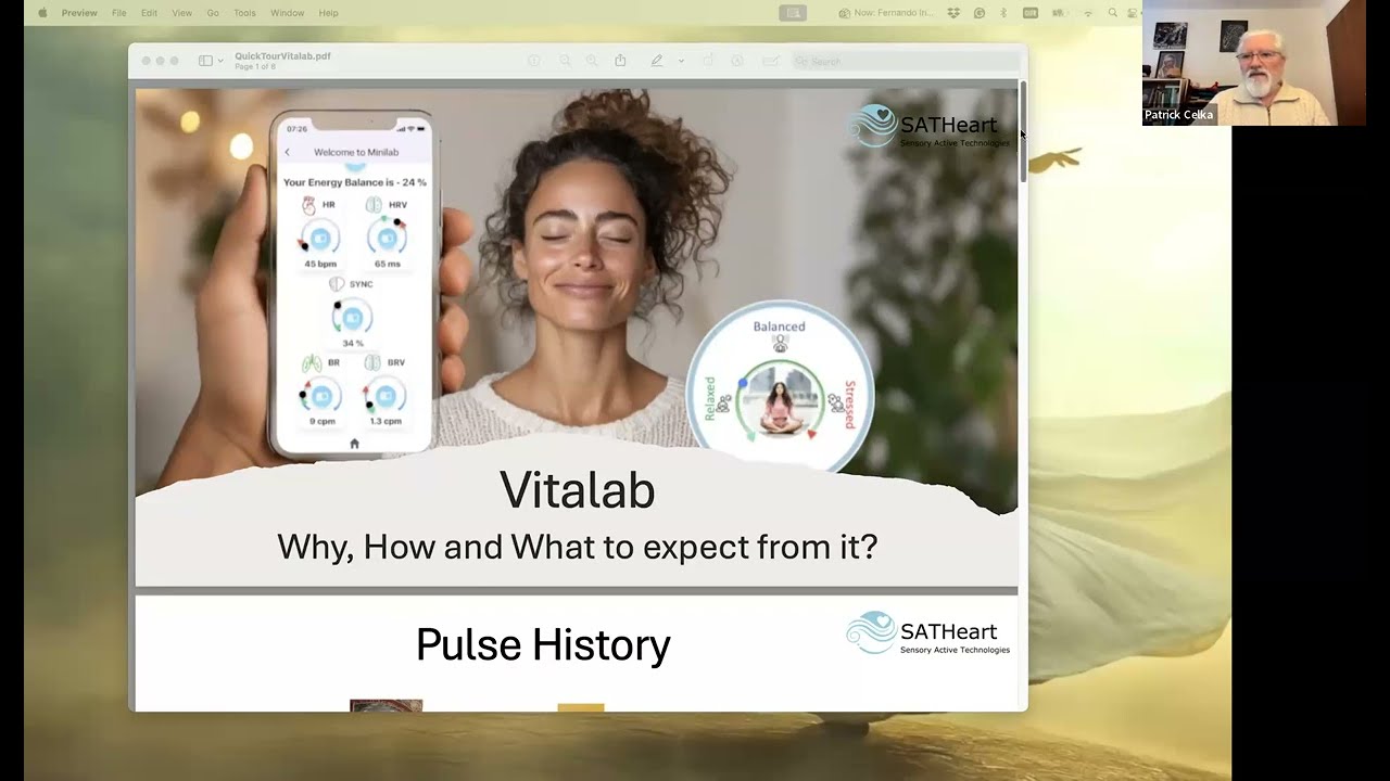Interview with Patrick Celka: SATHeart & VitaLab app for wellness
