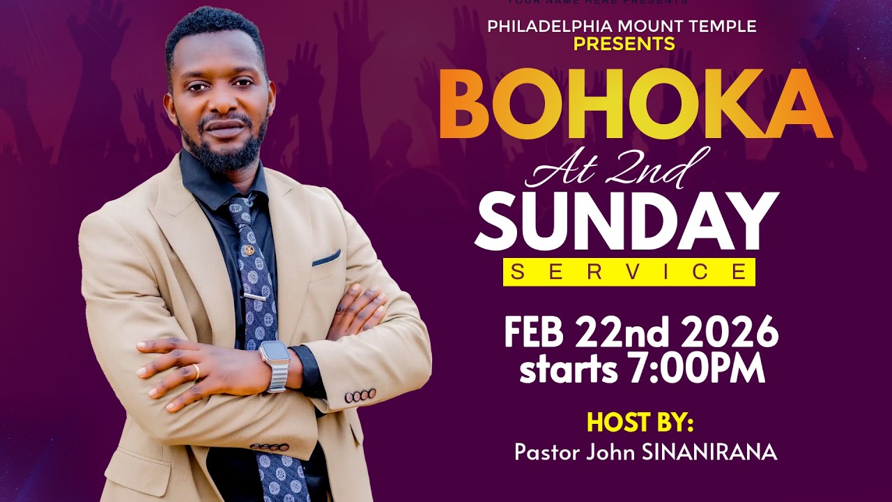 🔴Live - BOHOKA (2nd SANDAY SERVICE) - With Pastor John SINANIRANA - Feb 22, 2026