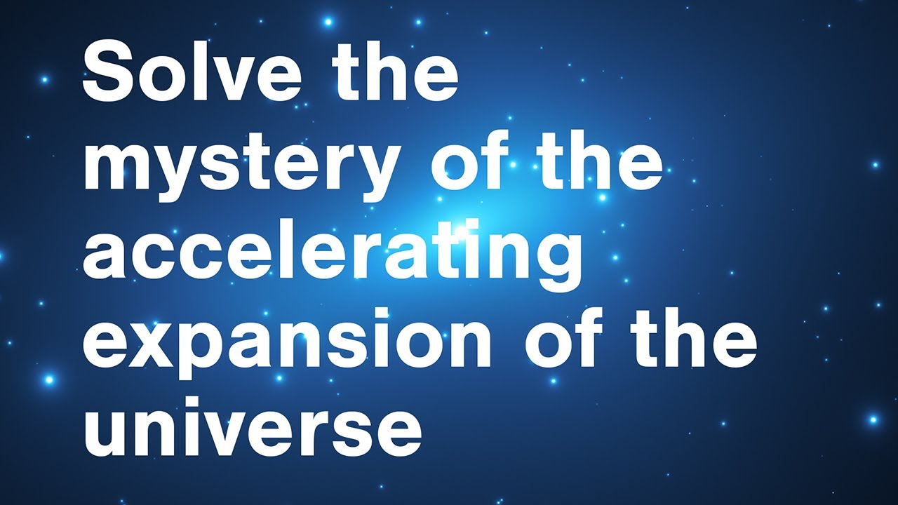 Solve the mystery of the accelerating expansion of the universe with Adam Riess