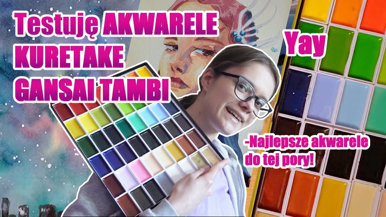 Testuję akwarele KURETAKE GANSAI TAMBI!