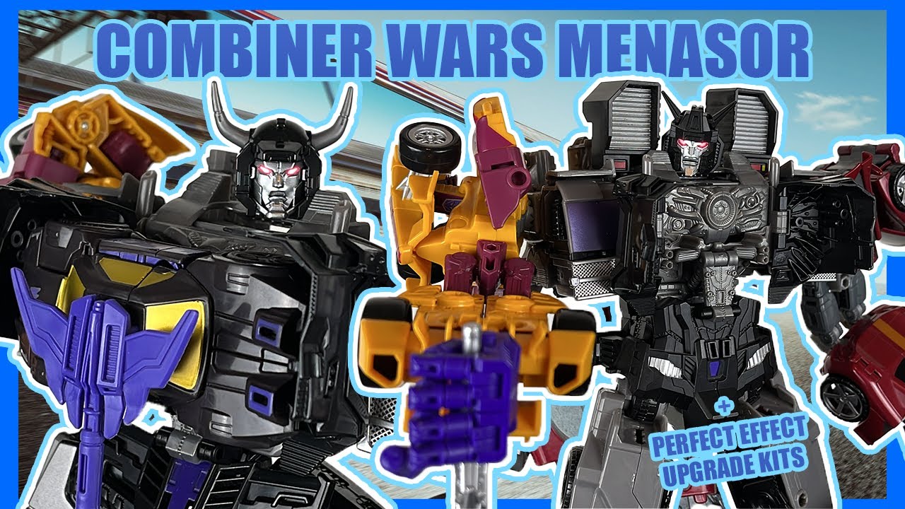 COMBINER WARS MENASOR + PERFECT EFFECT UPGRADE KITS - Transformers Combiner Wars Menasor Toy Review