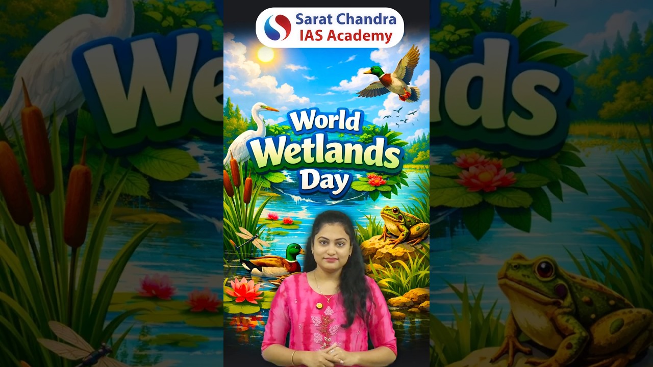 World Wetlands Day 2026 | Sarat Chandra IAS Academy | Best Civils Coaching in Vijayawada & Hyderabad