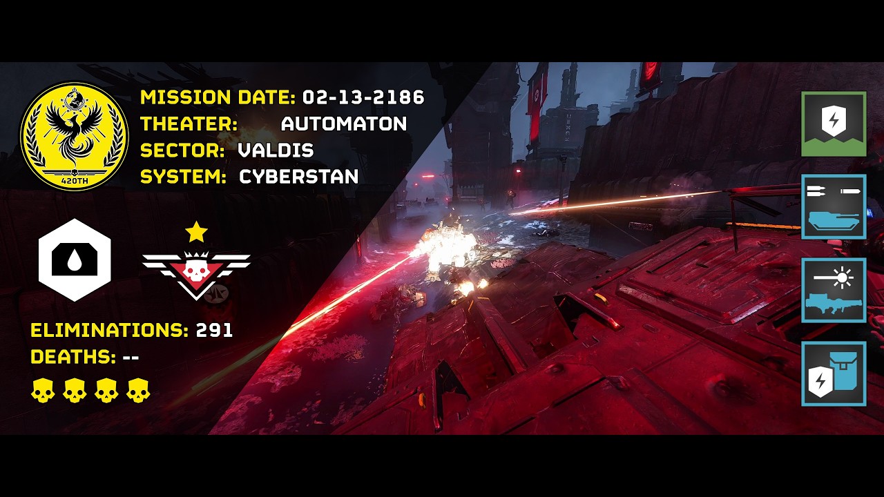 [Helldivers Mission Log] 02.13.2186 - Automaton - Cyberstan  / Lurza [420th Rolling Thunder]