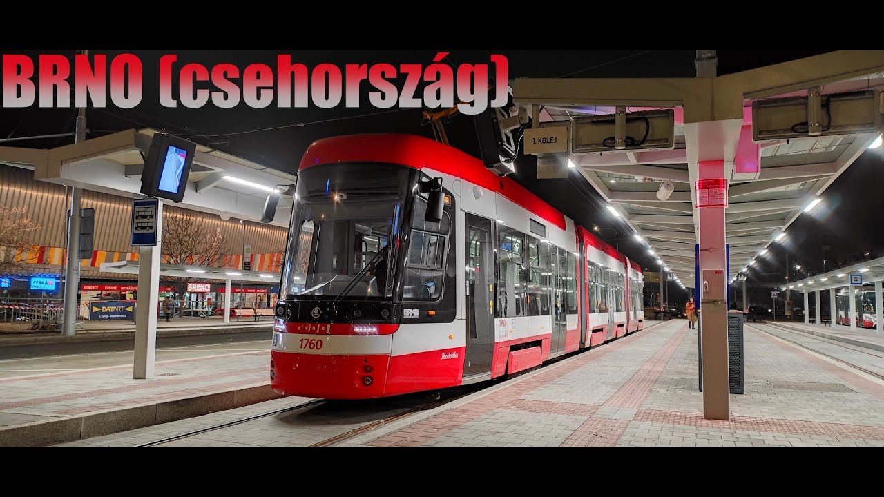 [Külföld] 🇨🇿 Brno (Csehország) villamosai 2023.02.12