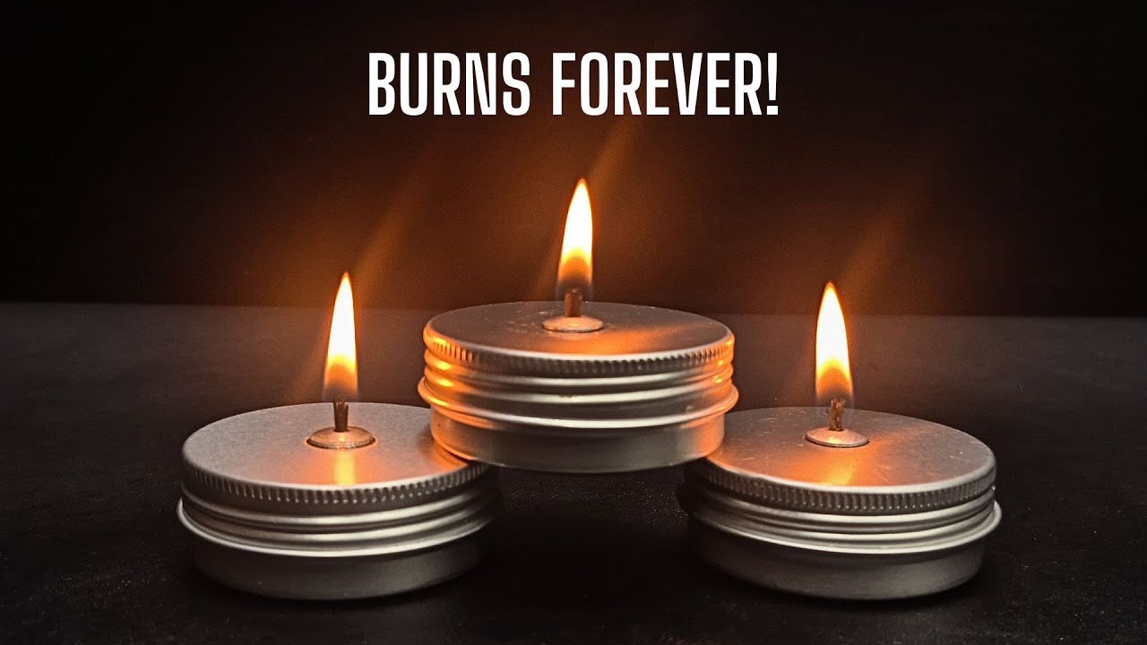 How To Make A Forever Candle That Will last Indefinitely! Burns Forever! 🔥