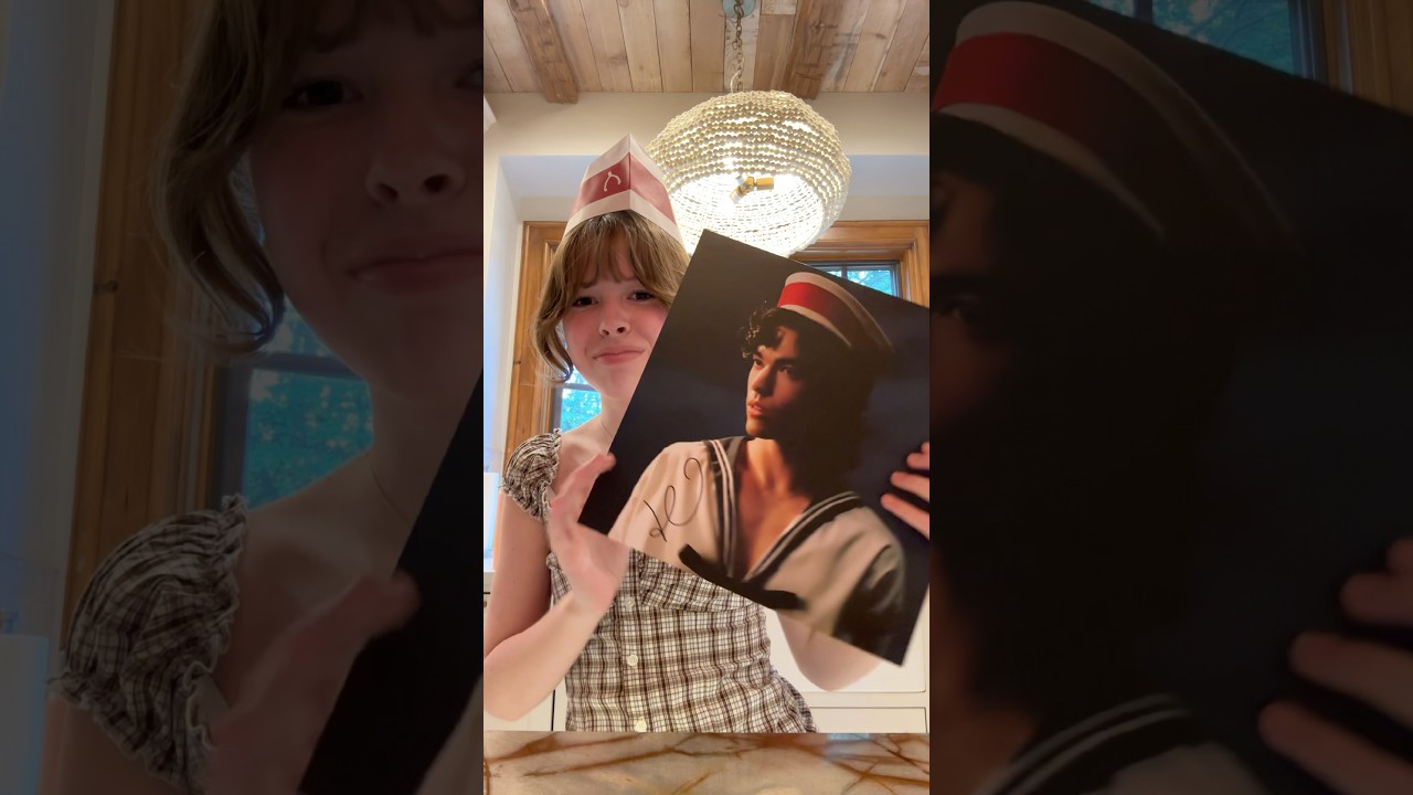 Unbox SIGNED wishbone vinyl w me #fyp #conangray #wishbone #vinyl #signed #viral #vinylcollection