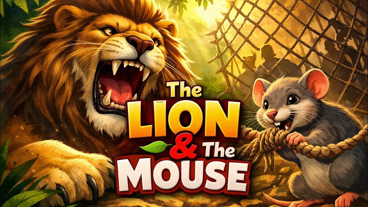 The Lion & The Mouse🦁🐭 | kids Moral Story for Kids 