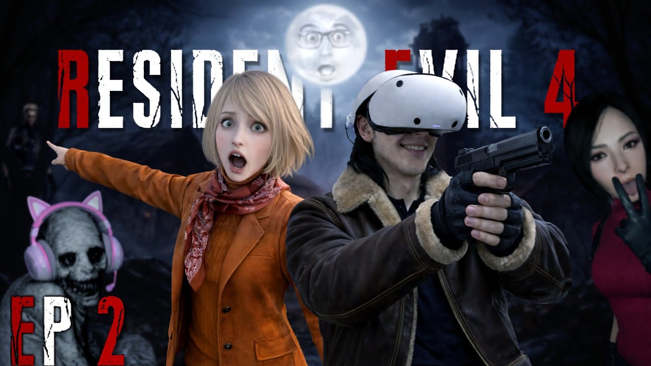 As consequências do entretenimento... Resident Evil 4 no PS VR2 com meu Animigo.