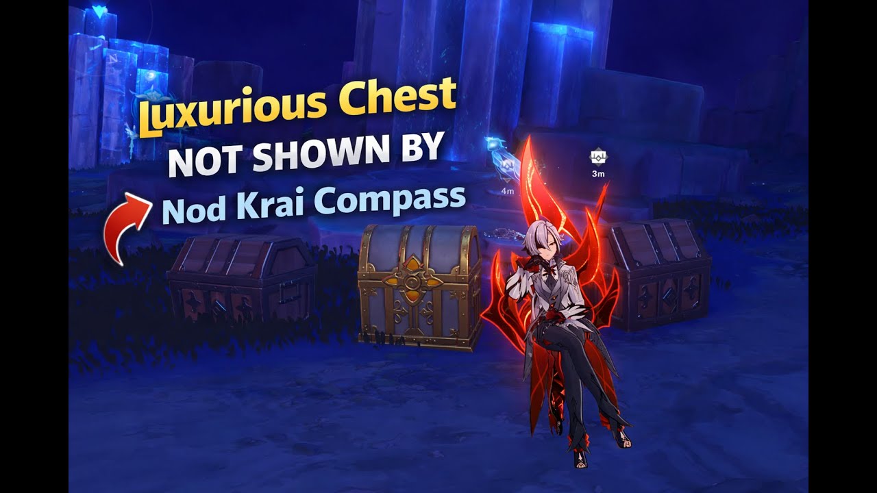 Hidden Luxurious Chest in Nod Krai (Compass Won’t Show It!) - Genshin Impact #genshinimpact #genshin