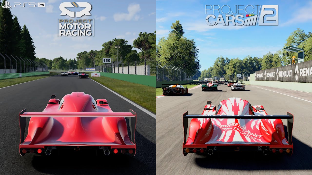 Project Motor Racing Vs Project Cars 2 Comparison Side by side - Graphics & Sounds [PS5]