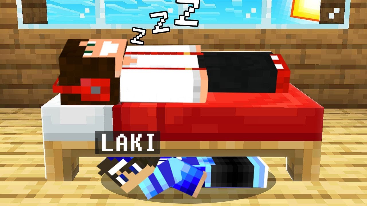 TROLL NA GPLAYu JAK ŚPI W MINECRAFT ! GPLAY & LAKI