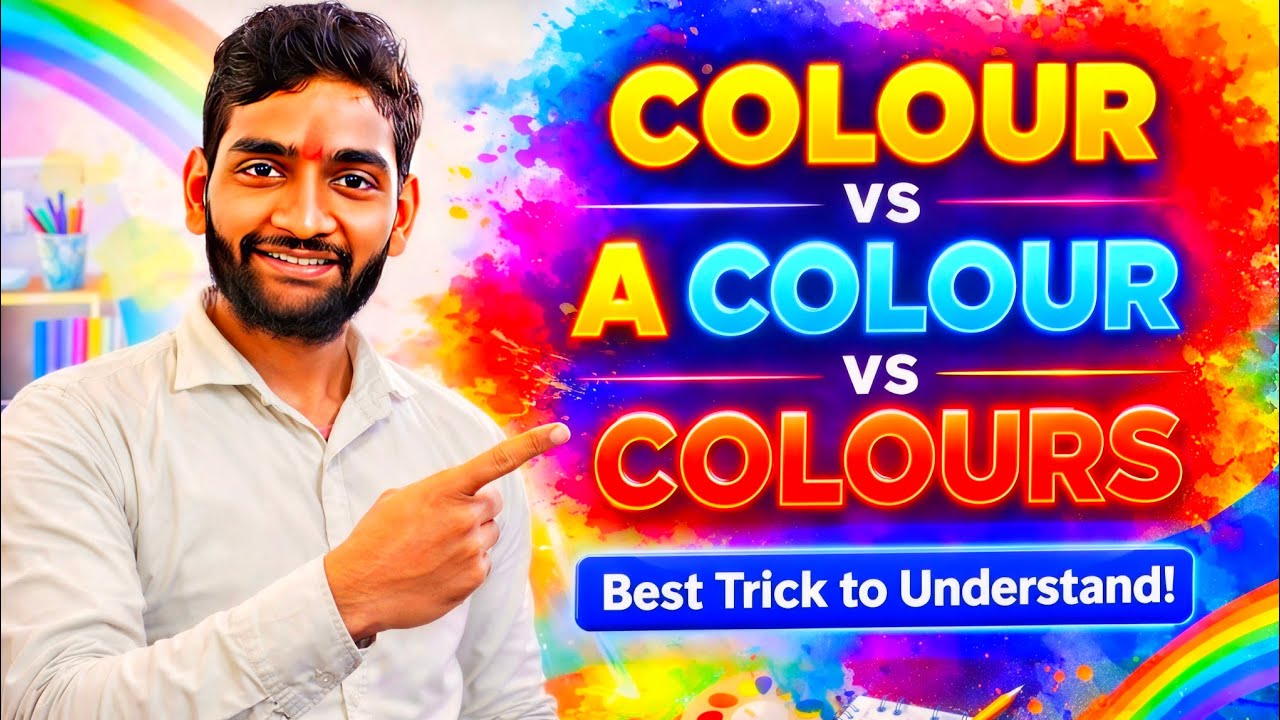 🎨Mastering the Use of Colour A Colour and Colours – Easy Rules Clear Examples & Smart Learning Guide