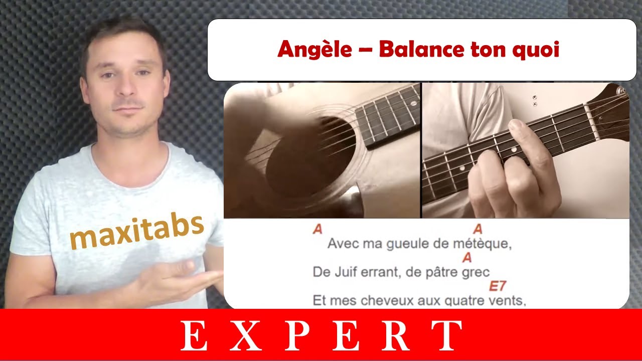Tuto guitare Georges Moustaki - Le métèque (Accords et Paroles)