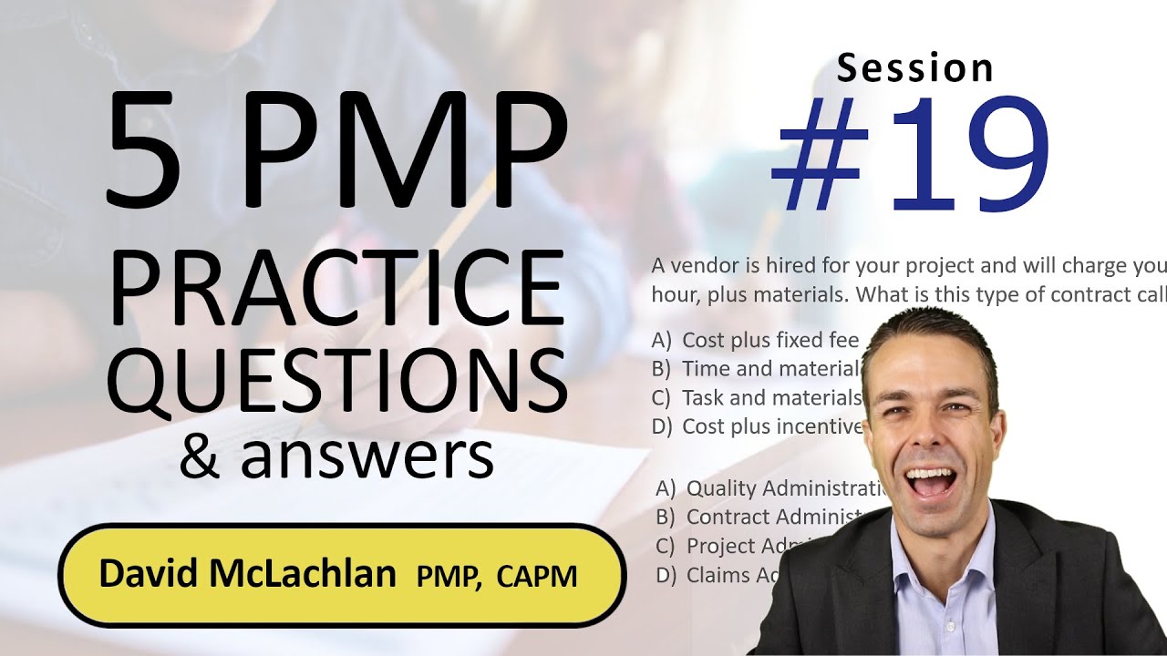 19 - PMP Exam Practice Time! | Five more questions to start your day