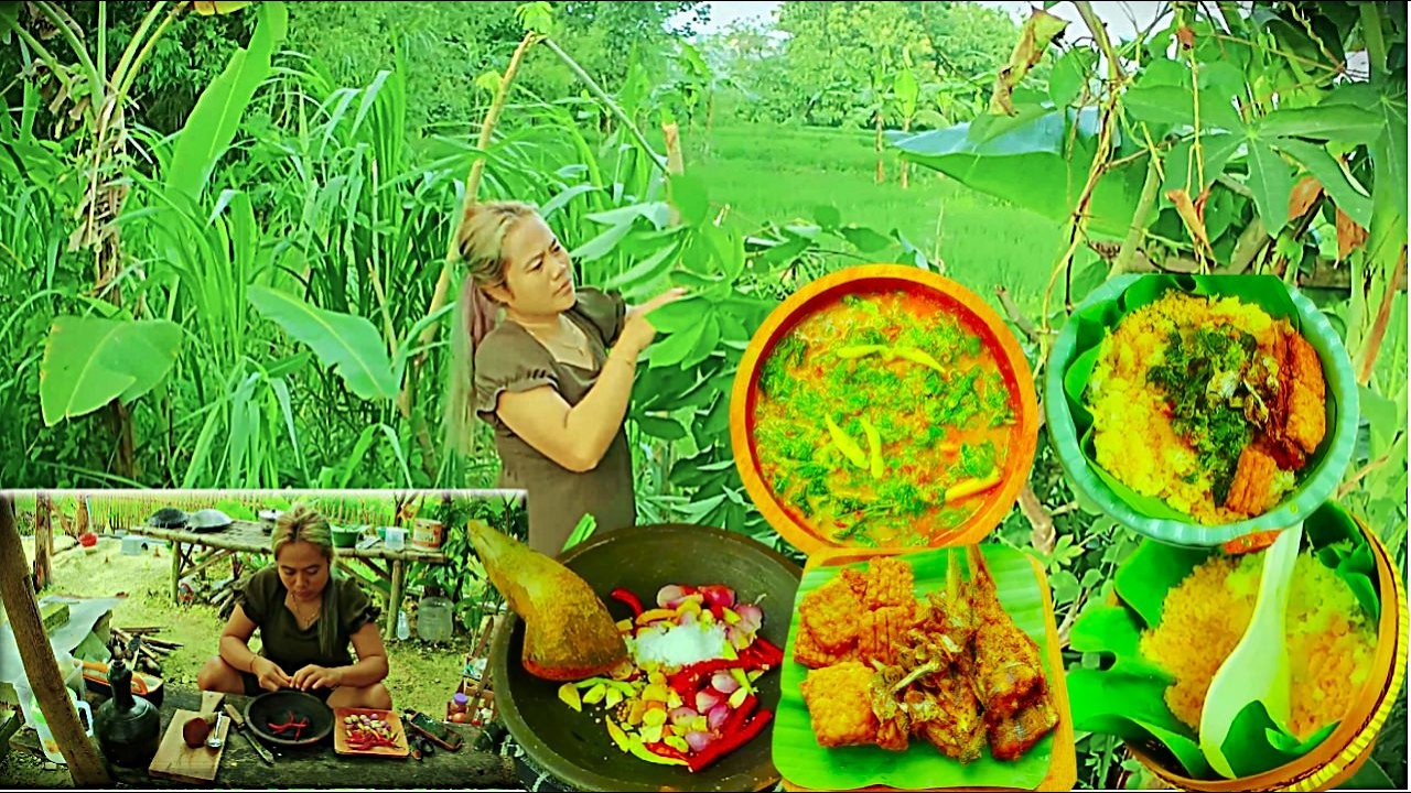 Sayur Daun Singkong, Nasi Jagung, Ikan Gereh | Nasi Sebakul Ludes Sekejap