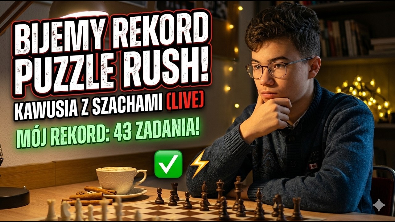 Kawusia z szachami 🧩☕ [LIVE] - Puzzle Rush #5