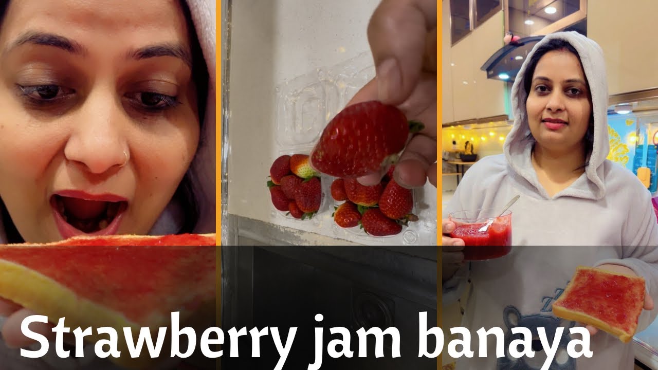 Itna easy hai strawberry 🍓 jam bnnana 😋#mudravlogs