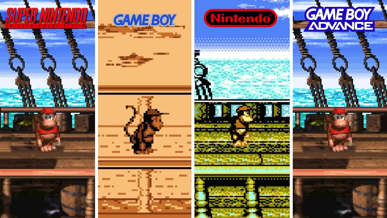 Donkey Kong Country 2: Diddy's Kong Quest [1995] SNES vs GB vs NES vs GBA (Version Comparison)