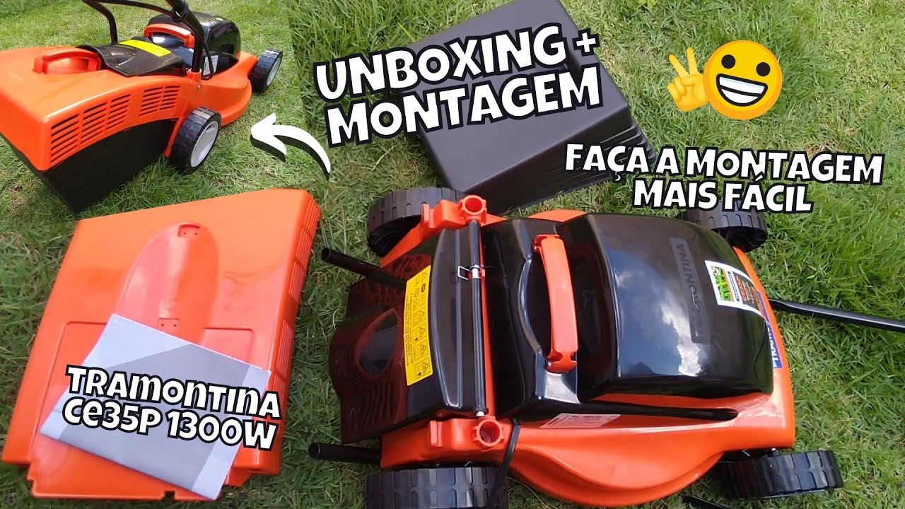 Chegou CORTADOR DE GRAMA TRAMONTINA Ce35p Veja o UNBOXING + MONTAGEM