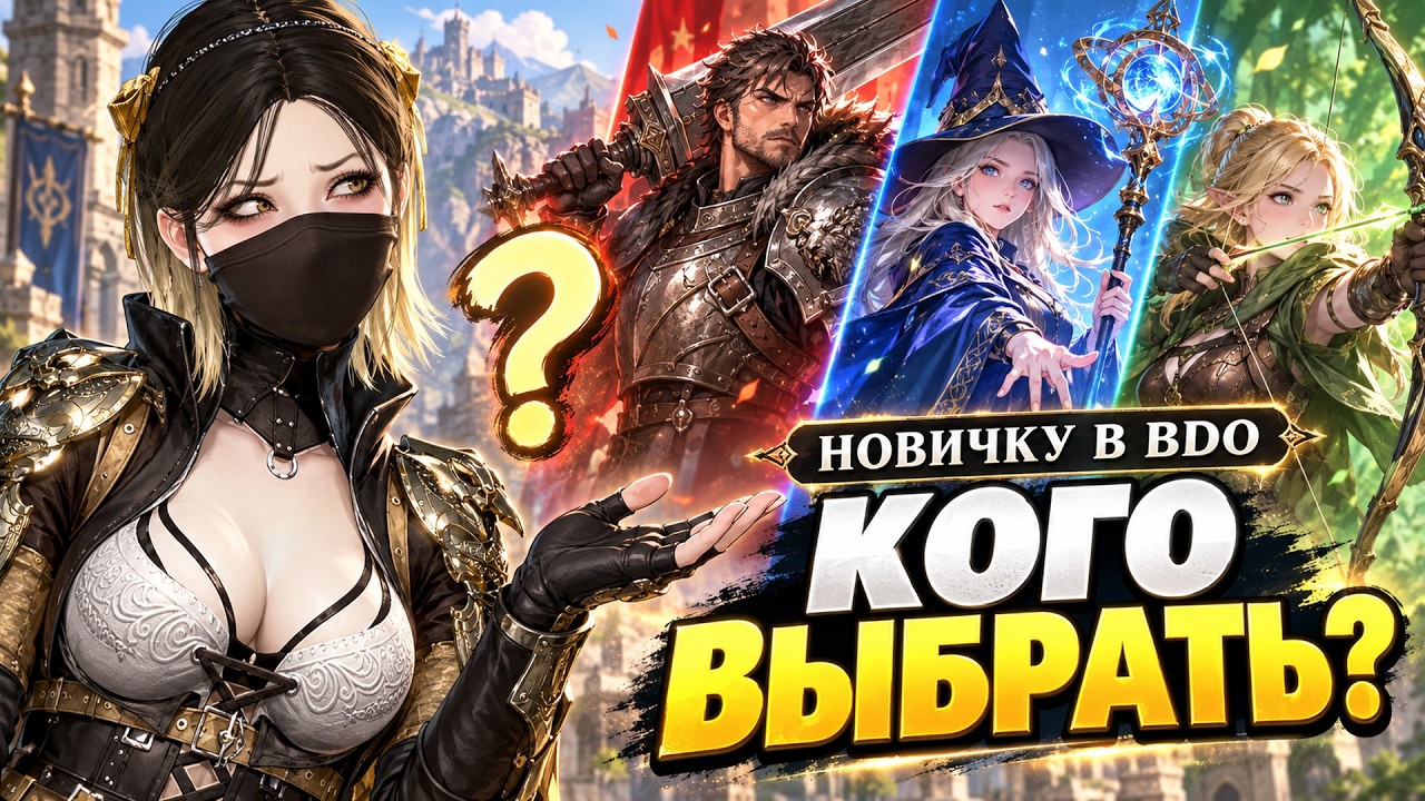[BDO] Не ошибись с первым классом! Black Desert для новичков