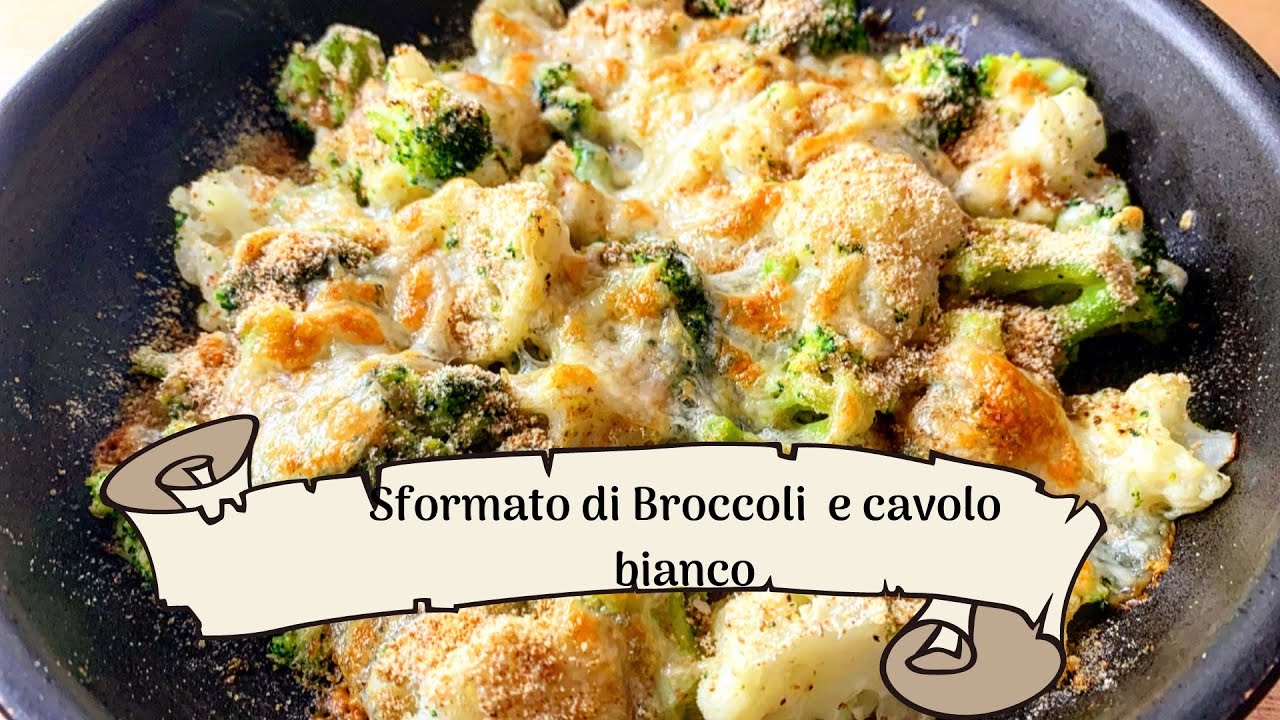 Sformato di Broccoli e Cavolfiore Bianco, Ricetta Light e Vegetariana, Facile e Veloce