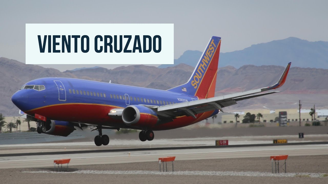 Aterrizajes con viento cruzado en Las Vegas