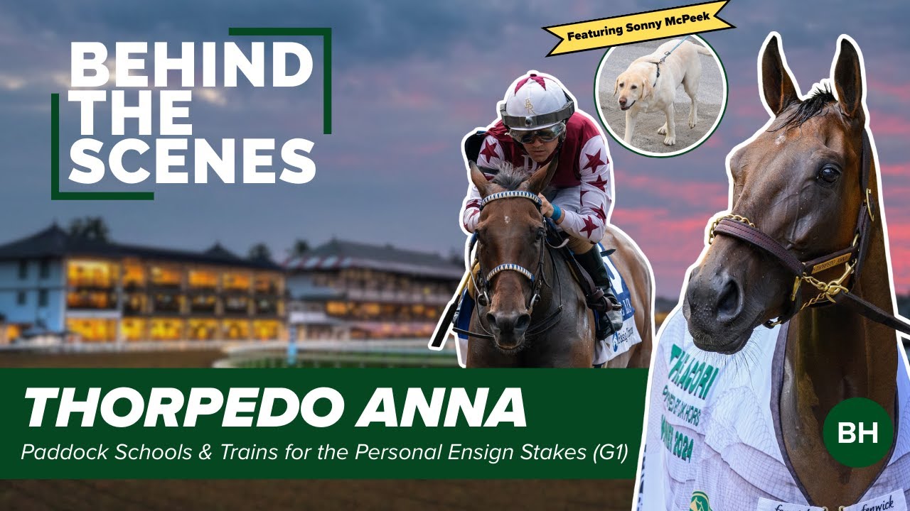Thorpedo Anna Paddock Schools and Trains for the 2025 Personal Ensign Stakes