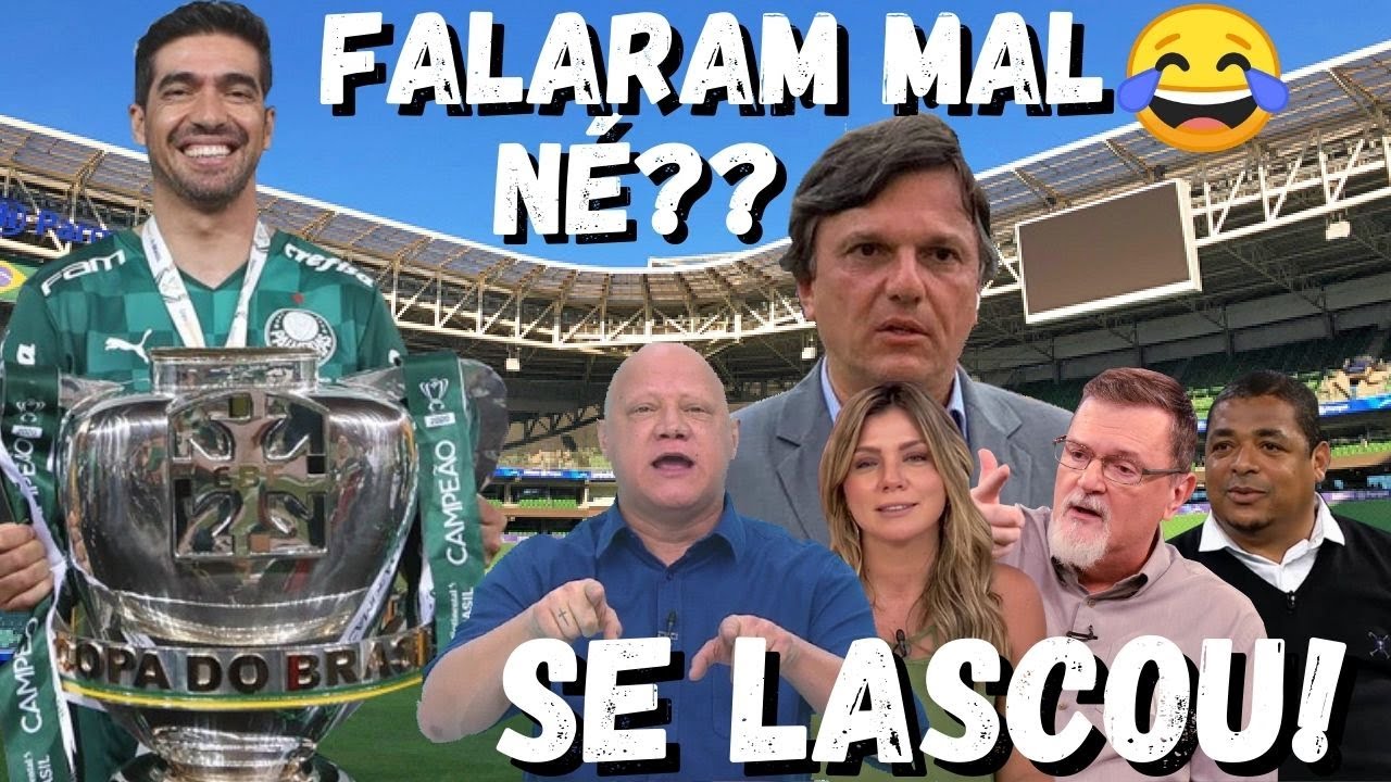 😂VAMOS RIR!! QUEBRARAM A CARA!!! MOMENTOS DA IMPRENSA APONTANDO FAVORITISMO CONTRA PALMEIRAS  😂