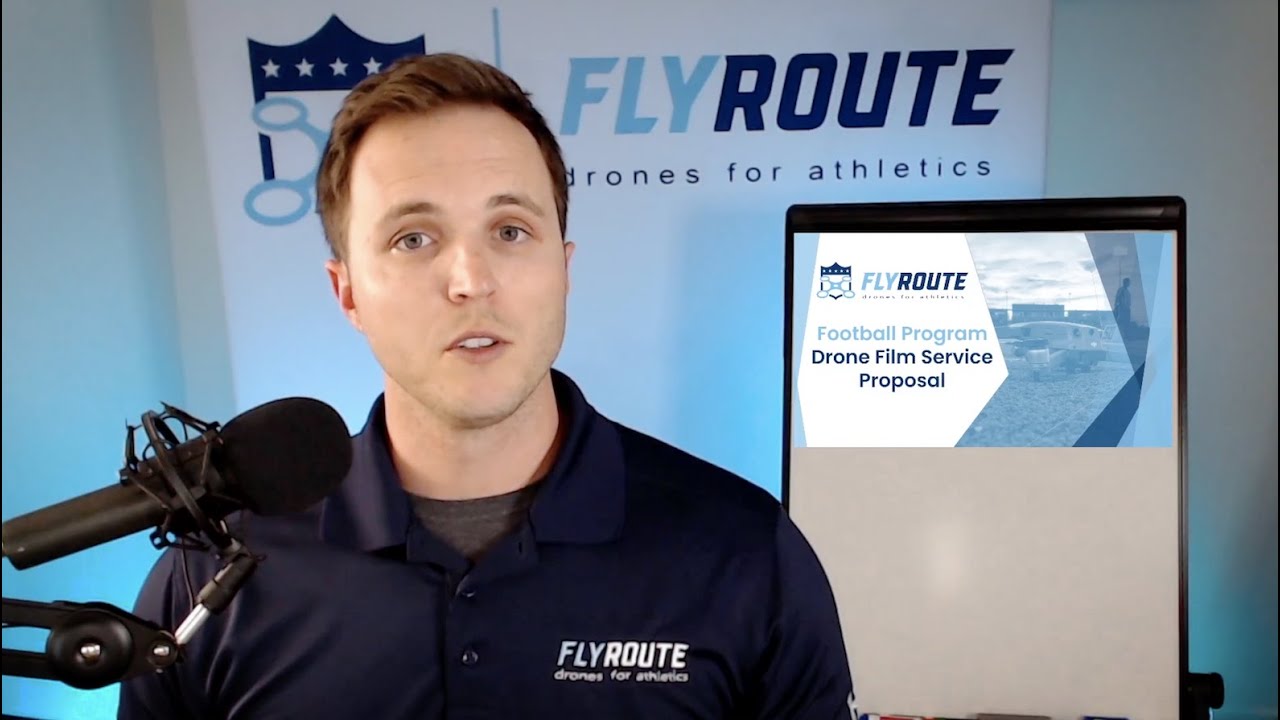 Hiring FlyRoute Football Drone Film Service