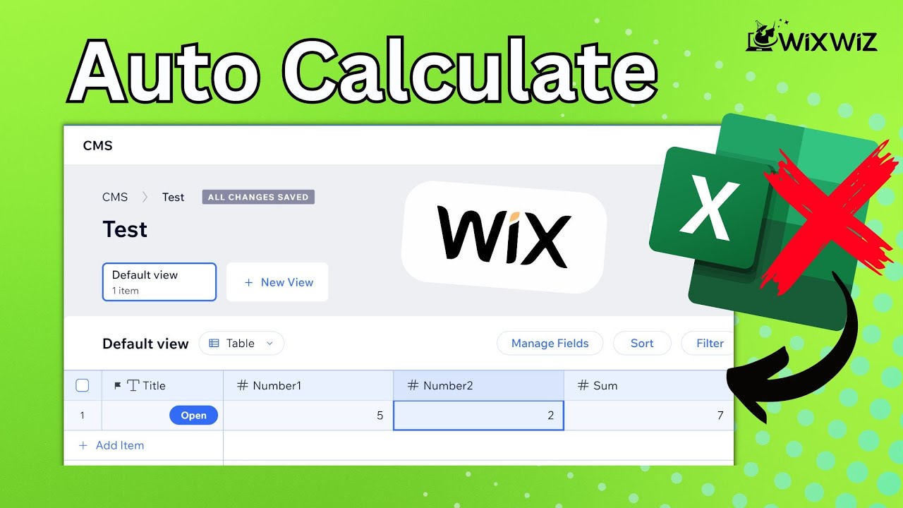 How to do Excel/Google Sheet like Auto Calculations in the Wix CMS