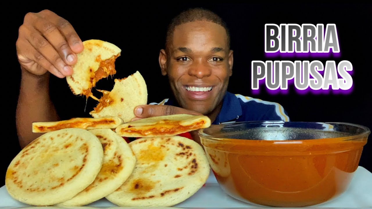 BIRRIA PUPUSAS MUKBANG | FIRST TIME TRYING BIRRIA | IS THIS THE END OF MY YOUTUBE?