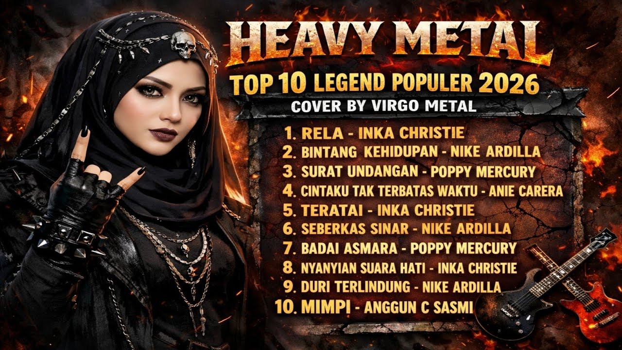 🔥 TOP 10 LEGEND POPULER 2026 | HEAVY METAL |  COVER BY VIRGO METAL 🔥