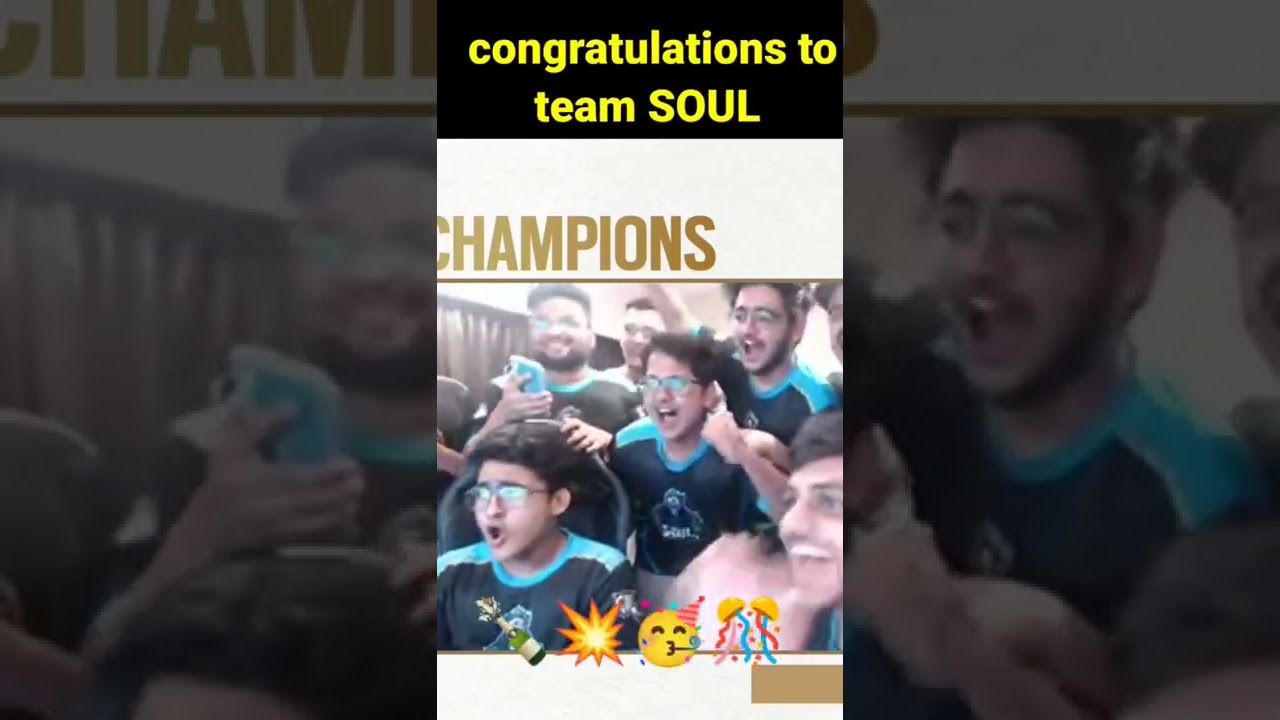 Soul chicken dinner reaction|Team soul win BMPS celebration 🎉🍾💥🥳