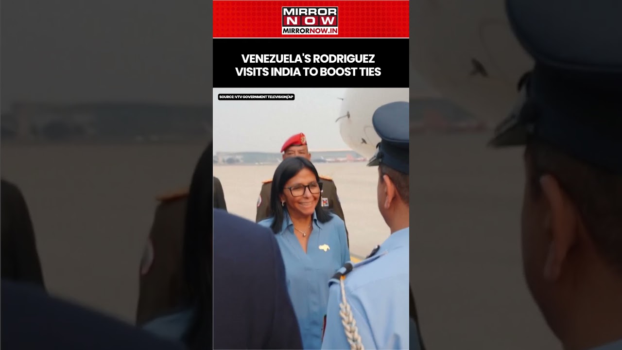 Venezuela's Interim President Delcy Rodriguez Visits India To Meet PM Modi, Boost Ties #shorts